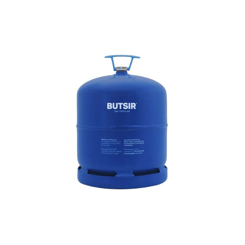 Botella Gas Butano azul rosca universal 2kg